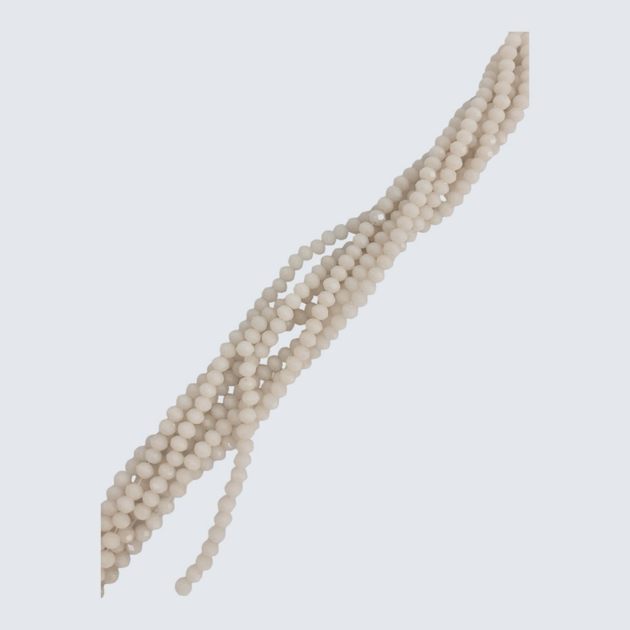 Filo di Cipollotti in Cristallo, 8x6 mm, colore SABBIA PIENO LUCIDO