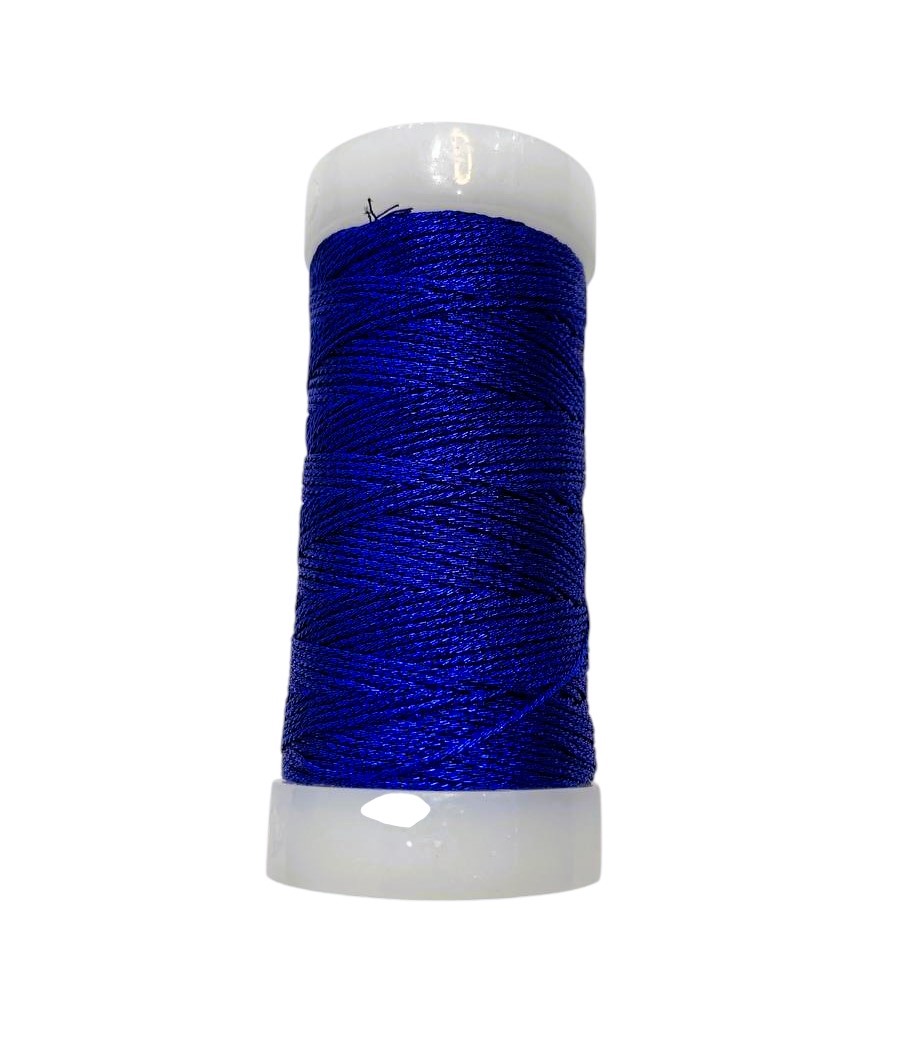 Filato gioiello per uncinetto in Lurex, colore BLU