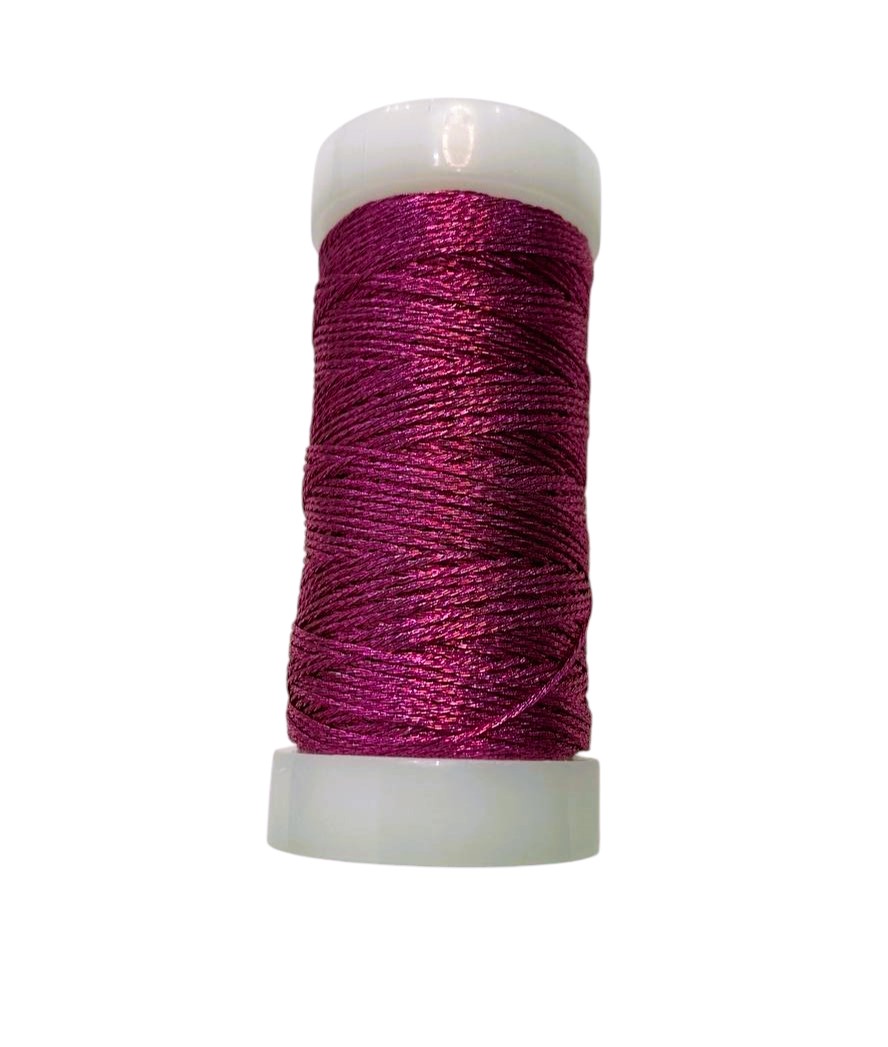 Filato gioiello per uncinetto in Lurex, colore FUCSIA