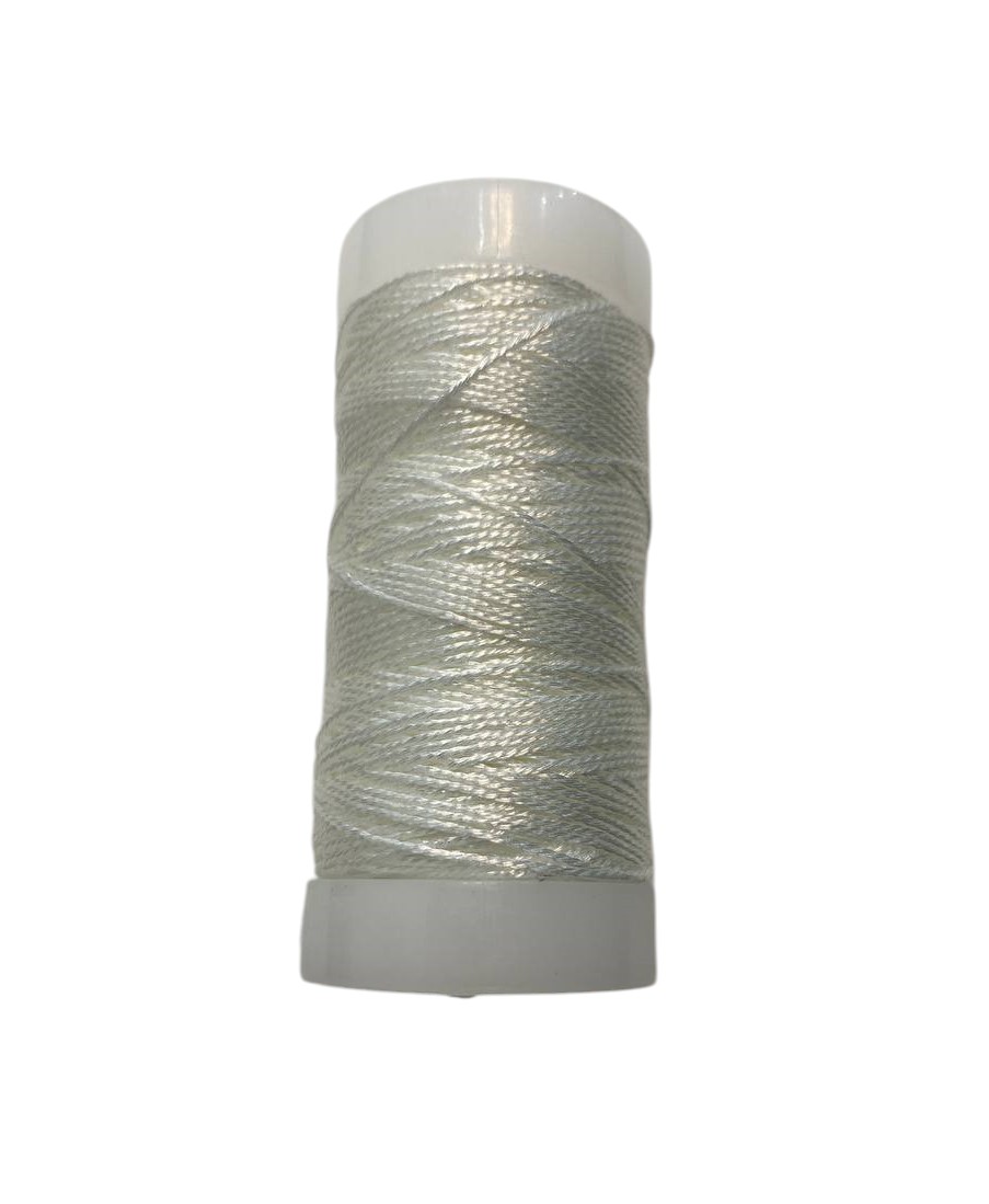 Filato gioiello per uncinetto in Lurex, colore BIANCO