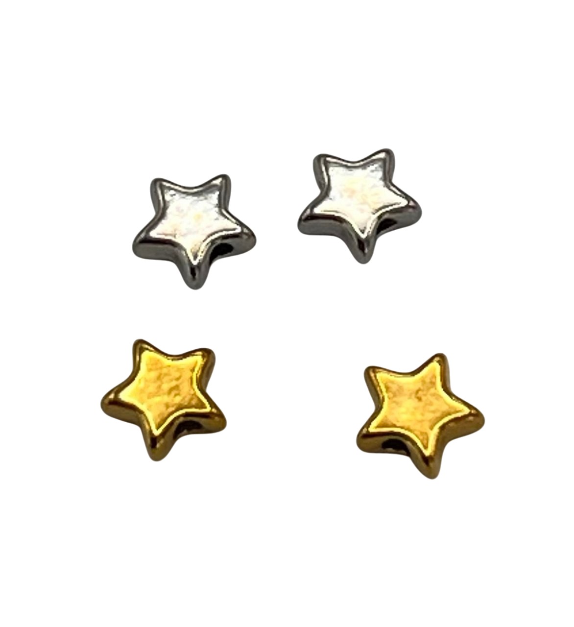 Distanziatore a forma di STELLA piatta, in Acciaio, 7,6mm.,